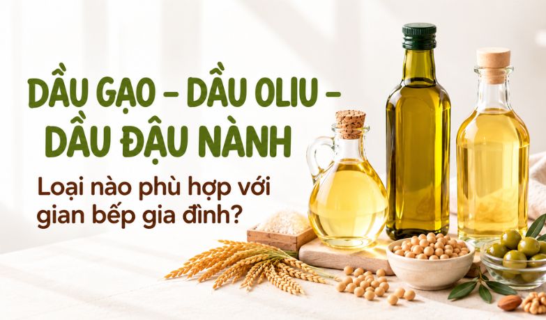 Dầu gạo khác gì dầu ăn thường? So sánh và cách chọn dầu ăn phù hợp