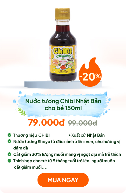 Nước tương Chibi Nhật Bản cho bé 150ml (giảm muối)