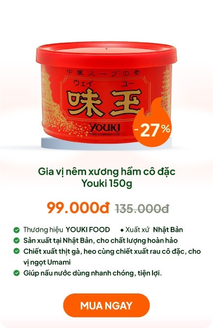 Gia vị nêm xương hầm cô đặc Youki 150g 