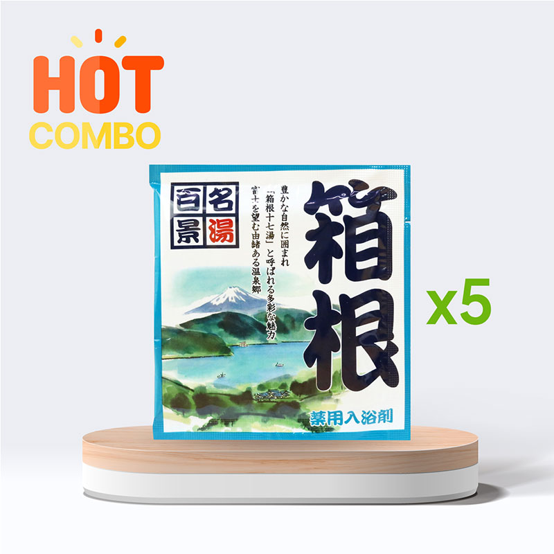 Combo siêu tiết kiệm 5 gói Muối tắm Goshu Meito Hakone 25g