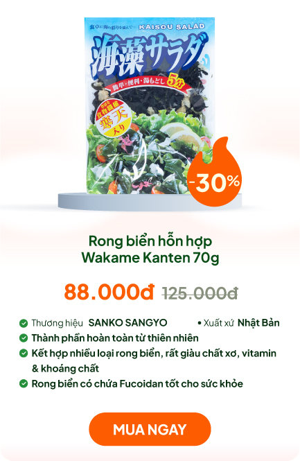 Rong biển hỗn hợp Wakame Kanten 70g
