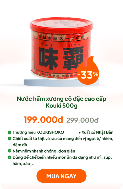 Nước hầm xương cô đặc Nhật Bản cao cấp Kouki 500g