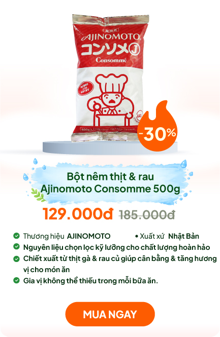 Bột nêm chiết xuất thịt & rau Ajinomoto Consomme 500g