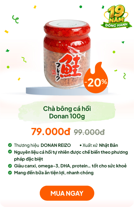 Chà bông cá hồi Nhật Bản Donan 100g