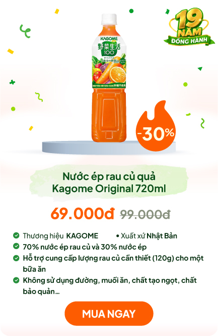 Nước ép rau củ quả nguyên chất Nhật Bản Kagome Original 720ml