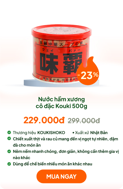 Nước hầm xương cô đặc Nhật Bản cao cấp Kouki 500g