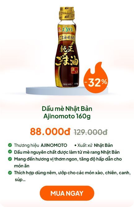 Dầu mè Nhật Bản Ajinomoto 160g