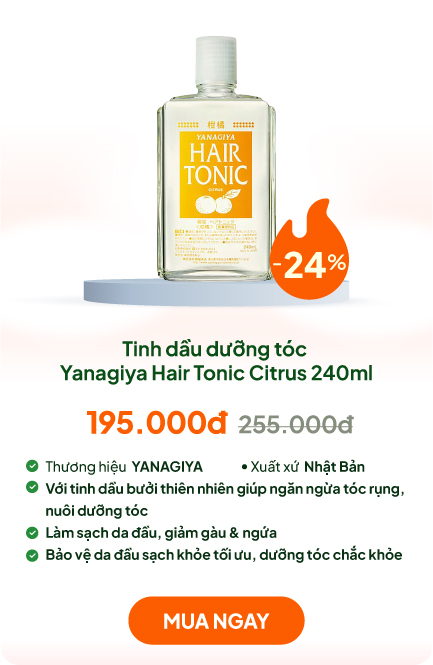 Tinh dầu Bưởi dưỡng tóc Nhật Bản Yanagiya Hair Tonic Citrus 240ml (ngăn tóc gãy rụng)