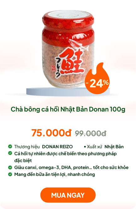 Chà bông cá hồi Nhật Bản Donan 100g