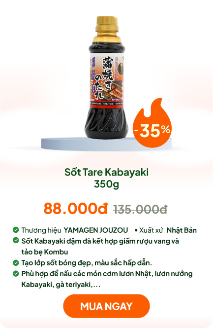 Sốt Tare Kabayaki, sốt cơm lươn Nhật Bản 350g