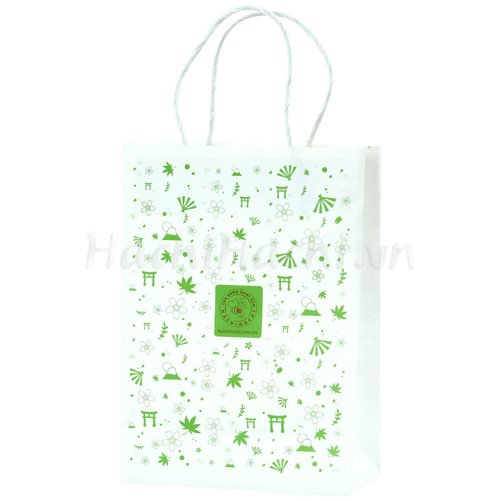 Túi giấy nhỏ Hachi size S 18x8x25cm thương hiệu 