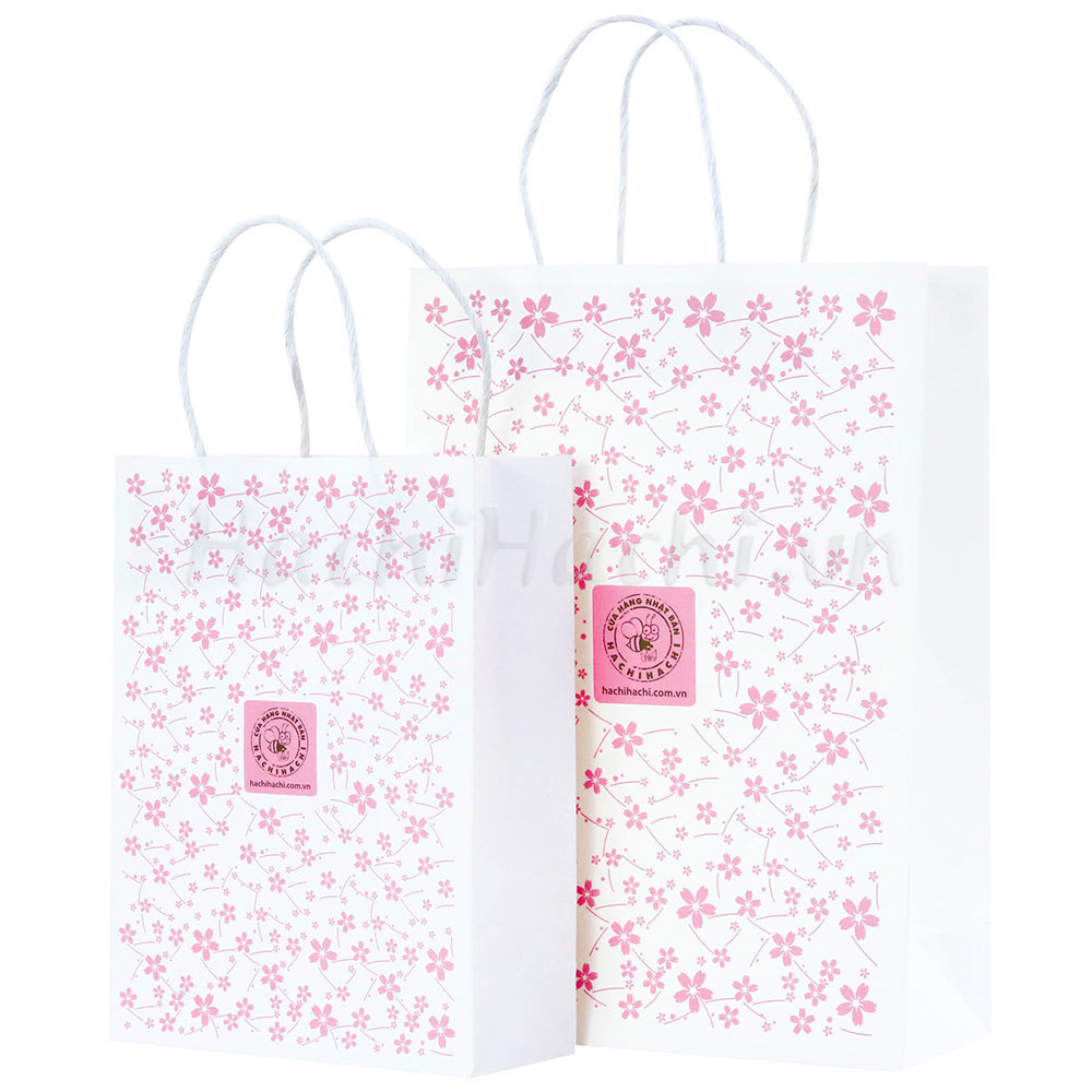 Túi giấy lớn Hachi size M 23x10x32cm thương hiệu 