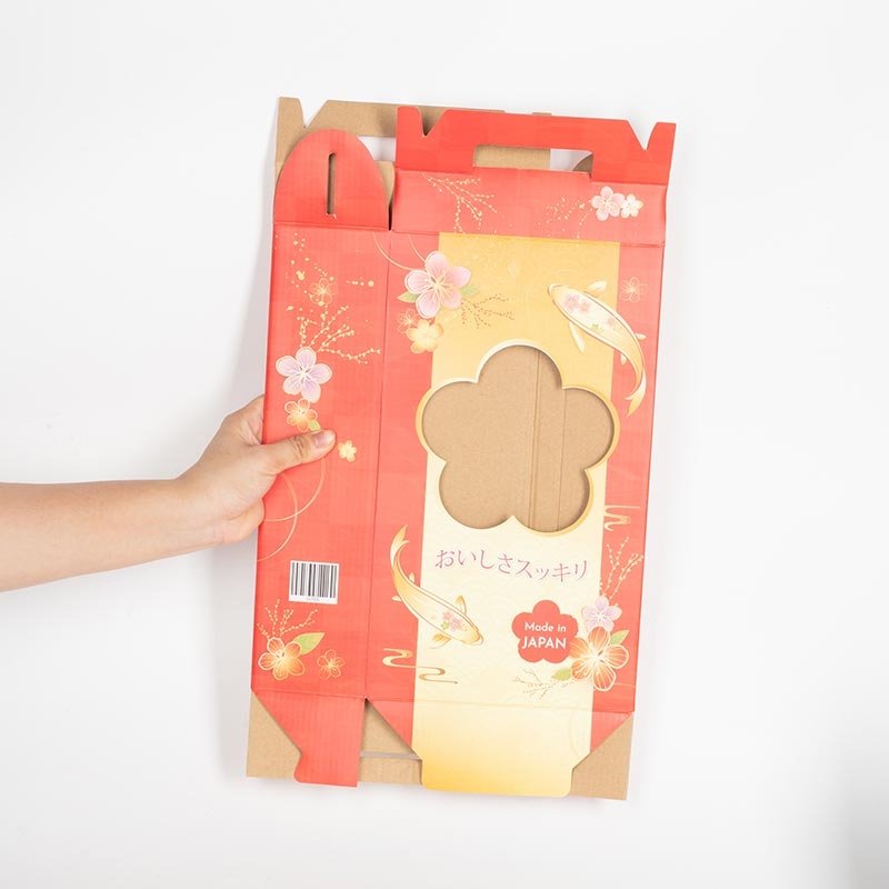 Hộp giấy 2 chai 1.5L 18x31x8cm thương hiệu 