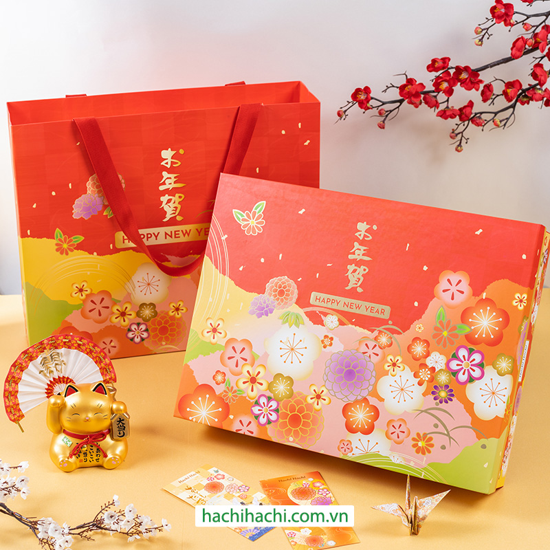 Túi giấy đựng hộp hamper Hachi Hachi 2309 thương hiệu 