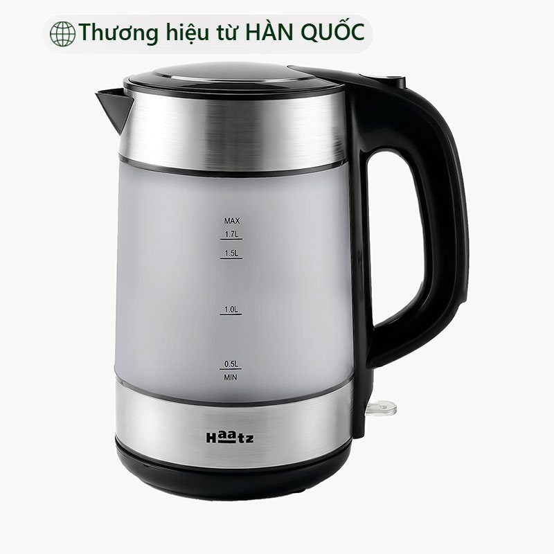 Ấm đun nước (Bình siêu tốc kính mờ) Haatz 1.7L HMT17