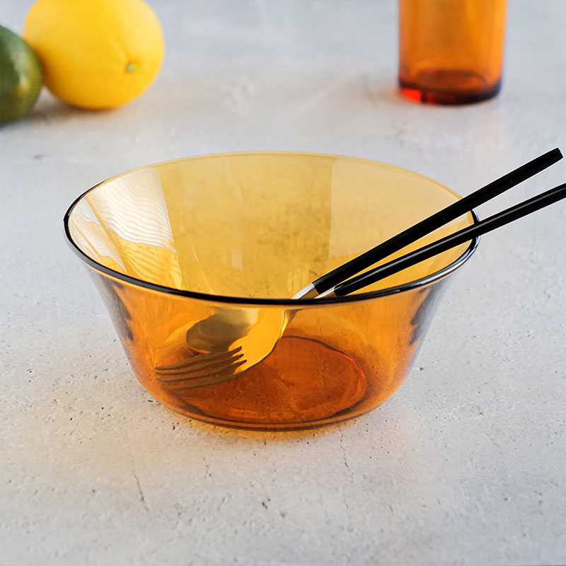 Tô thủy tinh Duralex Lys vàng Amber 17cm thương hiệu DURALEX