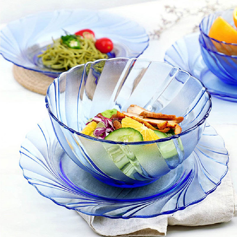 Tô thủy tinh Duralex Beuau Rivage xanh Marine 18cm thương hiệu DURALEX