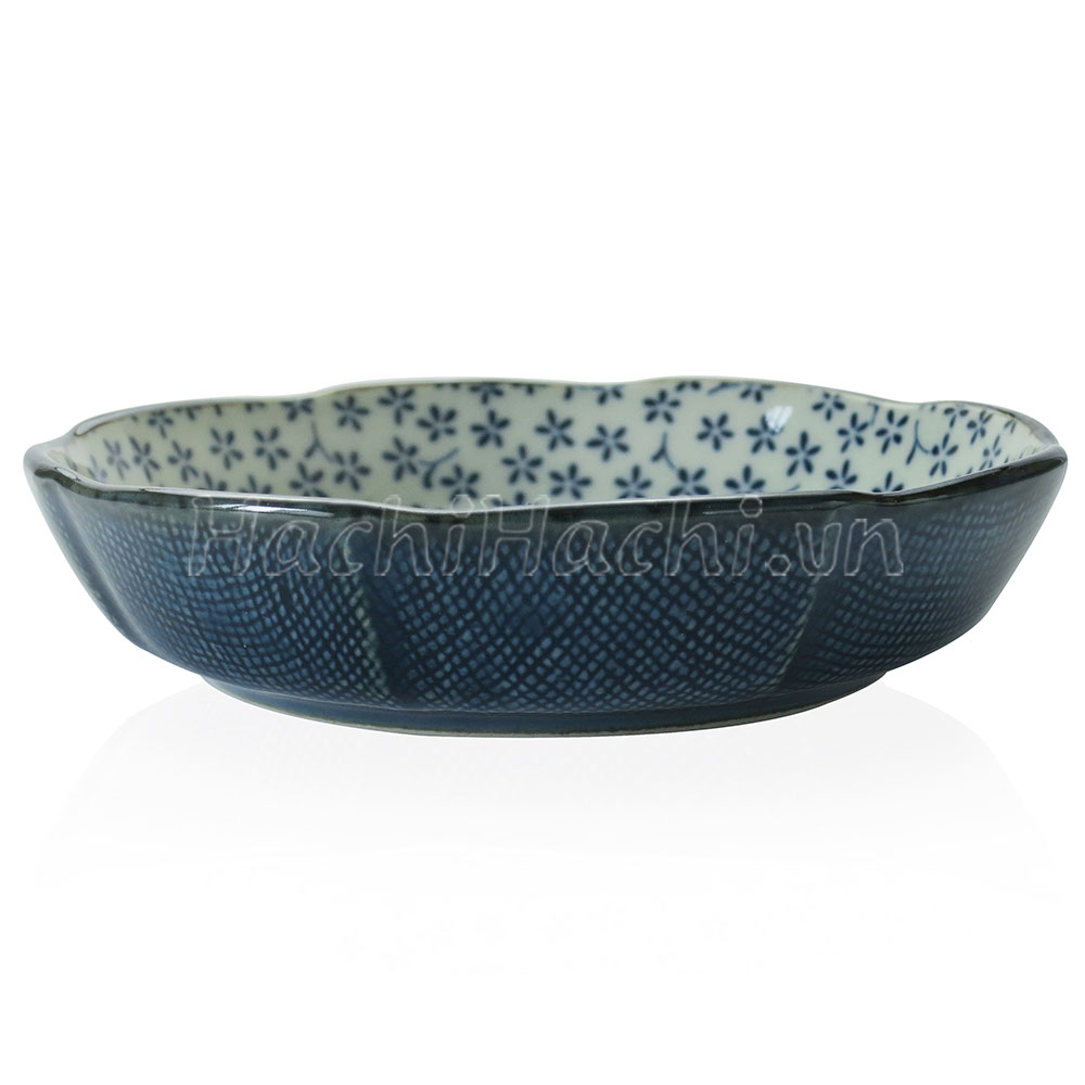 Đĩa sứ Nhật Bản 16cm, đĩa gốm sứ nông lòng, cạn lòng, dùng được lò vi sóng thương hiệu 