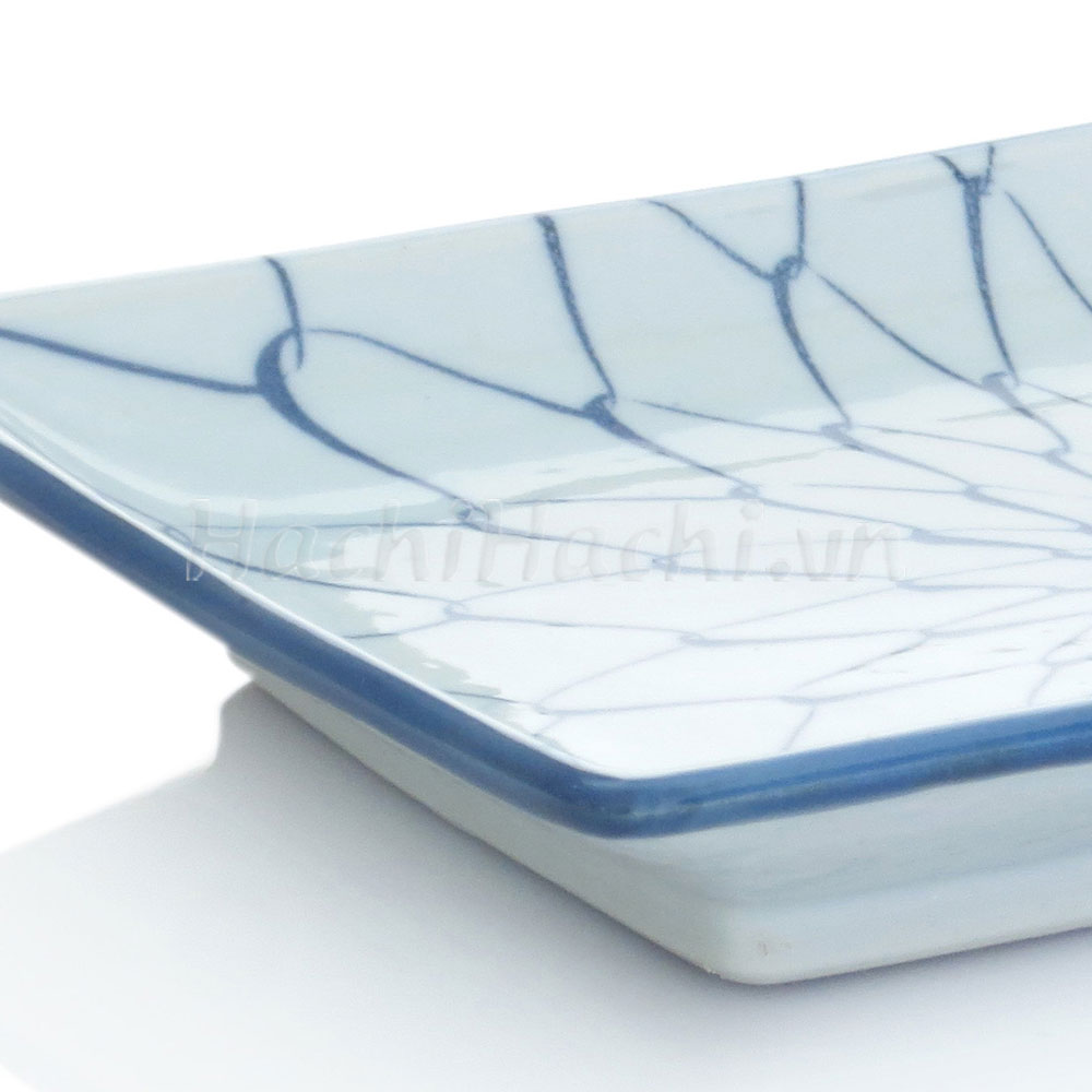 Đĩa sứ Nhật Bản 13x21cm, đĩa gốm sứ nông lòng, cạn lòng, dùng được lò vi sóng thương hiệu 