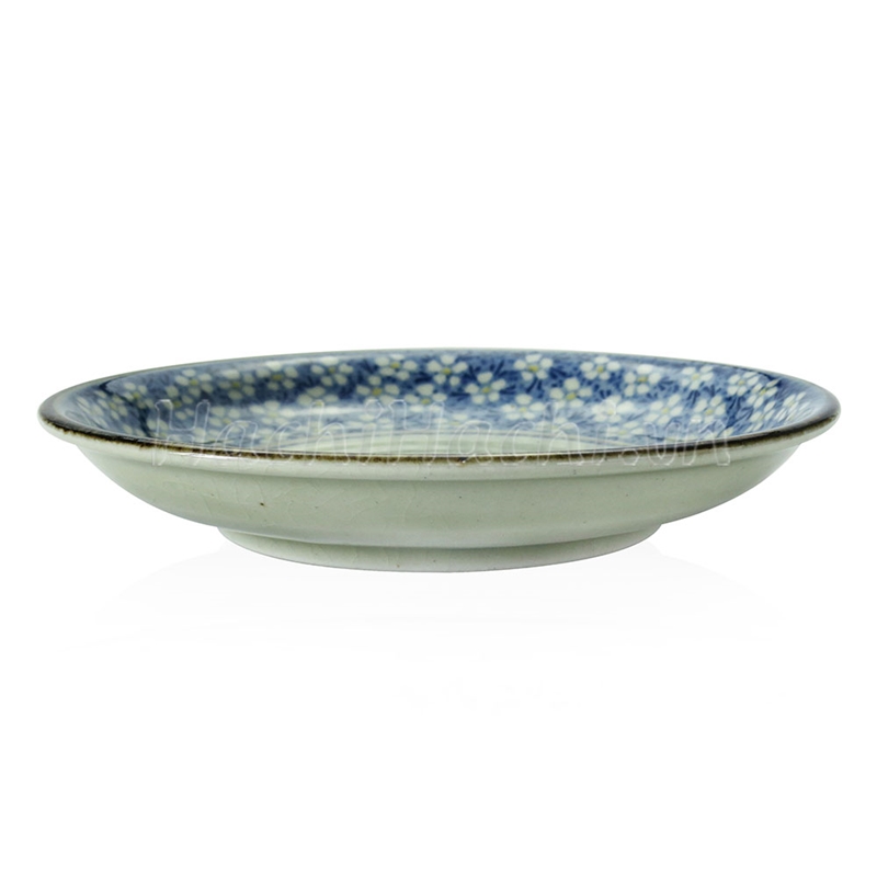 Đĩa gốm Nhật Bản 16.5cm, đĩa gốm sứ nông lòng, cạn lòng, dùng được lò vi sóng thương hiệu 