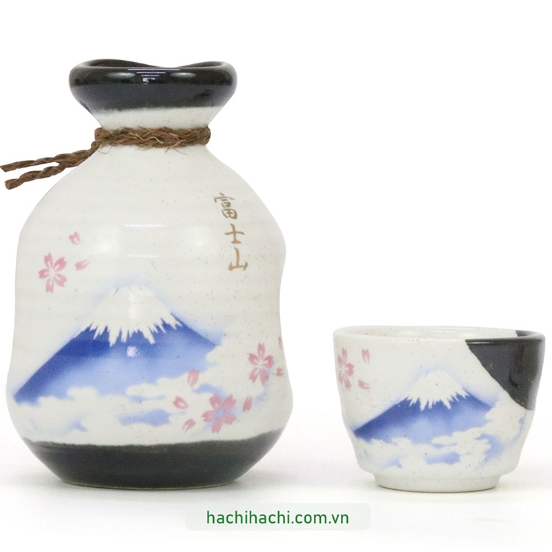 Bộ bình, ly gốm Nhật Bản (uống rượu) thương hiệu KANEWAKA