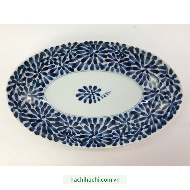 Đĩa sứ Nhật Bản 26x16cm thương hiệu 