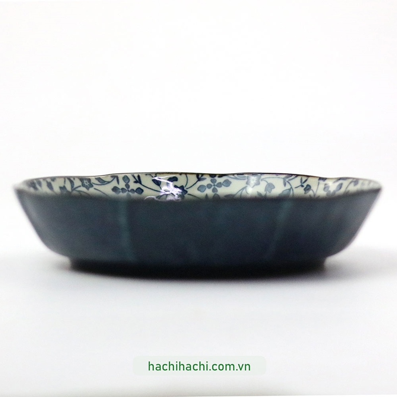 Đĩa sứ Nhật Bản 16cm, đĩa gốm sứ nông lòng, cạn lòng, dùng được lò vi sóng thương hiệu 