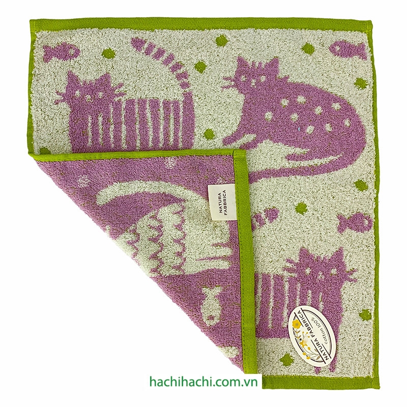 Khăn vải cotton Nissen 34x35cm (NF-3038-MIX) (Nhiều mẫu)-Giao mẫu ngẫu nhiên thương hiệu NISSEN SHOKO