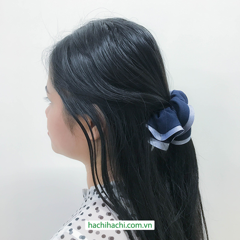 Dây cột tóc (Xanh Navy) thương hiệu INOUE
