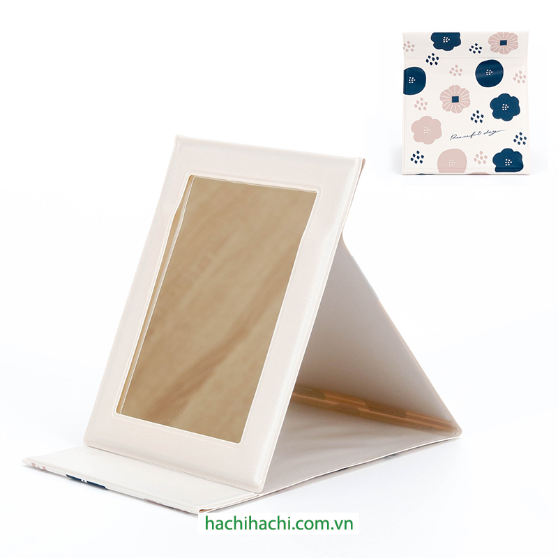 Gương soi gấp gọn, có thể đặt đứng 13x11cm (Nhiều mẫu)-Giao mẫu ngẫu nhiên thương hiệu SYNAPSE