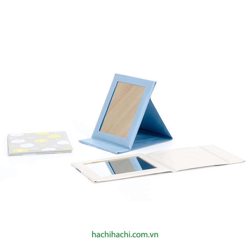 Gương soi gấp gọn, có thể đặt đứng 13x11cm (Nhiều mẫu)-Giao mẫu ngẫu nhiên thương hiệu SYNAPSE