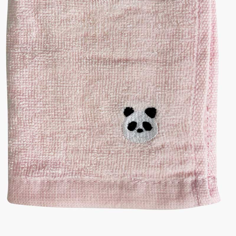 Khăn mặt cotton Shirring Towel mềm mịn, thấm hút tốt mẫu gấu trúc 30x30cm thương hiệu SYNAPSE