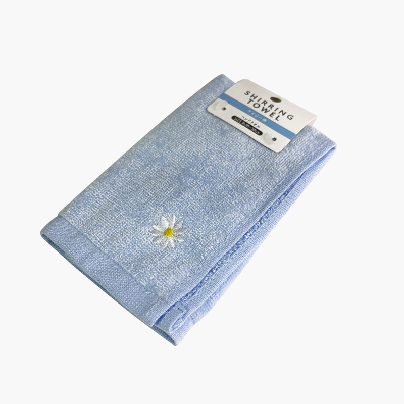 Khăn mặt cotton Shirring Towel mềm mịn thấm hút tốt mẫu hoa cúc 30x30cm thương hiệu SYNAPSE