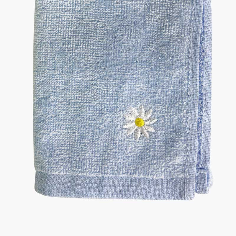 Khăn mặt cotton Shirring Towel mềm mịn thấm hút tốt mẫu hoa cúc 30x30cm thương hiệu SYNAPSE