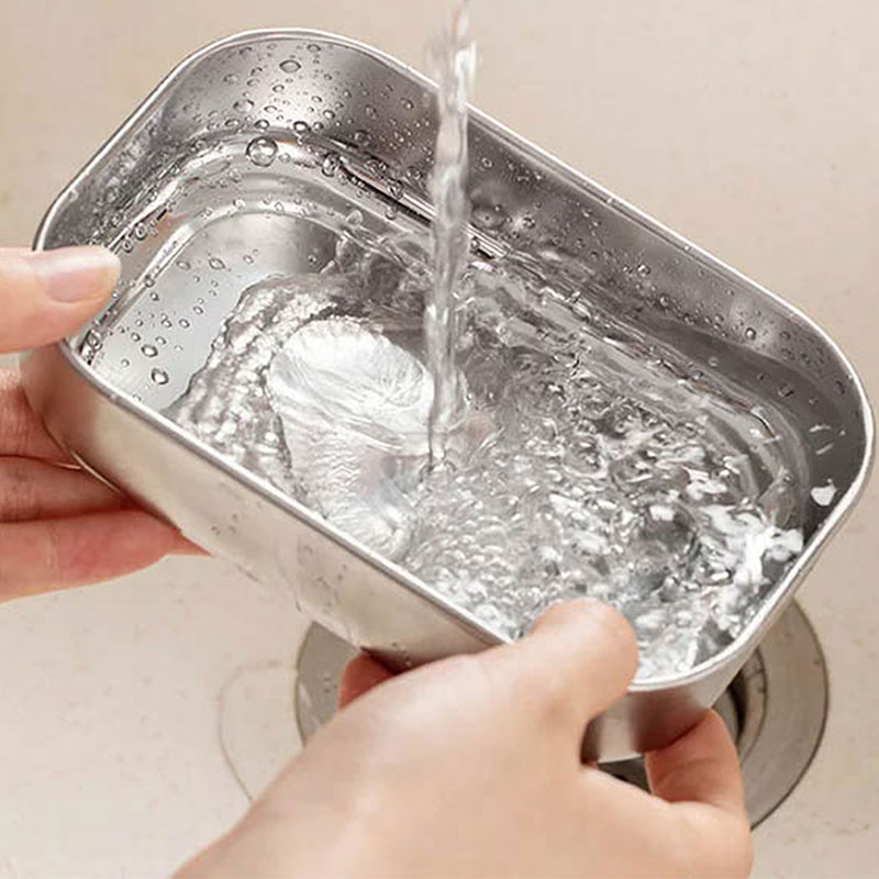 Hộp inox đựng thực phẩm Nhật Bản 15x10cm thương hiệu 
