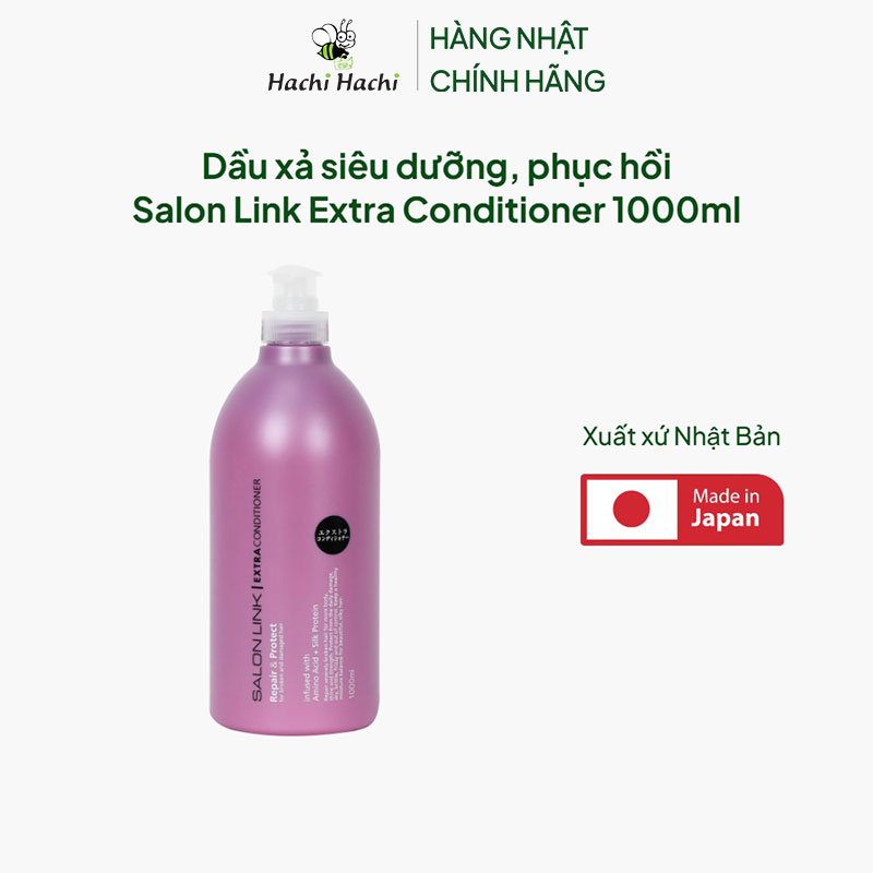 Dầu xả siêu dưỡng, phục hồi Nhật Bản Salon Link Extra Conditioner 1000ml thương hiệu KUMANO YUSHI