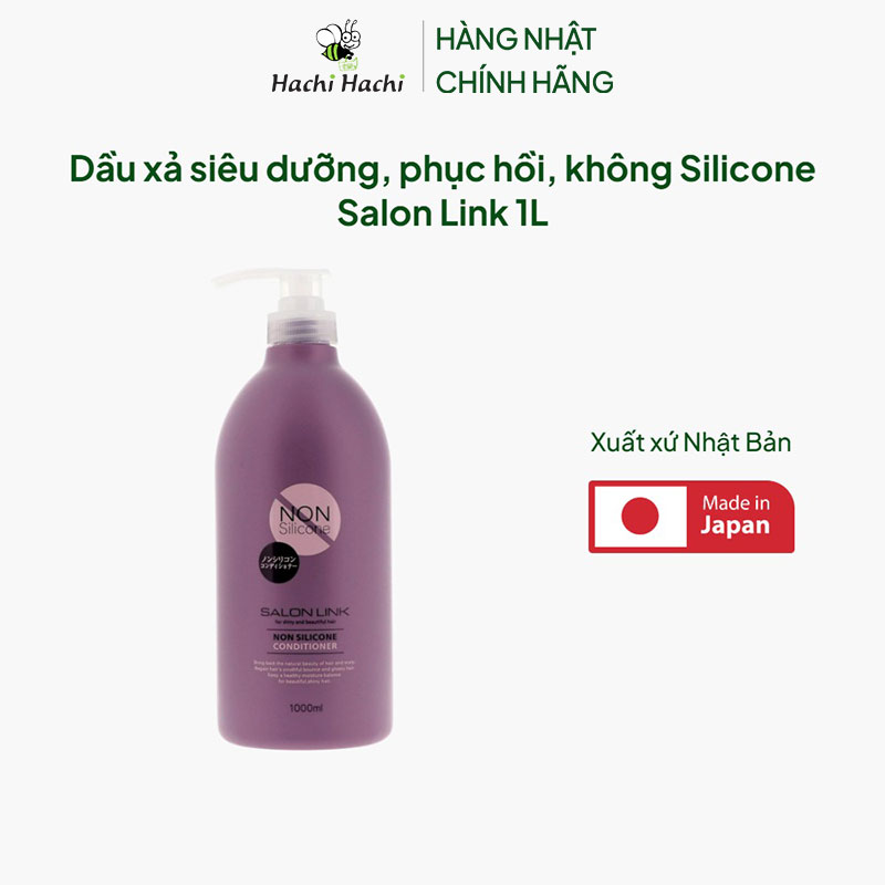 Dầu xả siêu dưỡng, phục hồi, không Silicone Nhật Bản Salon Link 1L thương hiệu KUMANO YUSHI