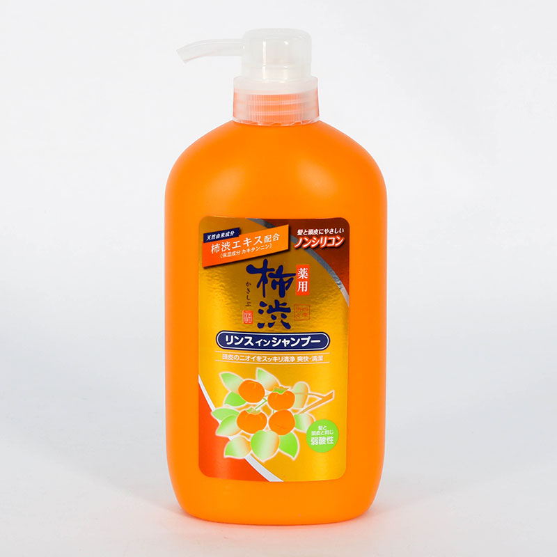 Dầu gội xả chiết xuất quả hồng Shikioriori khử mùi, kiểm soát nhờn, ngăn gàu ngứa 600ml thương hiệu KUMANO YUSHI