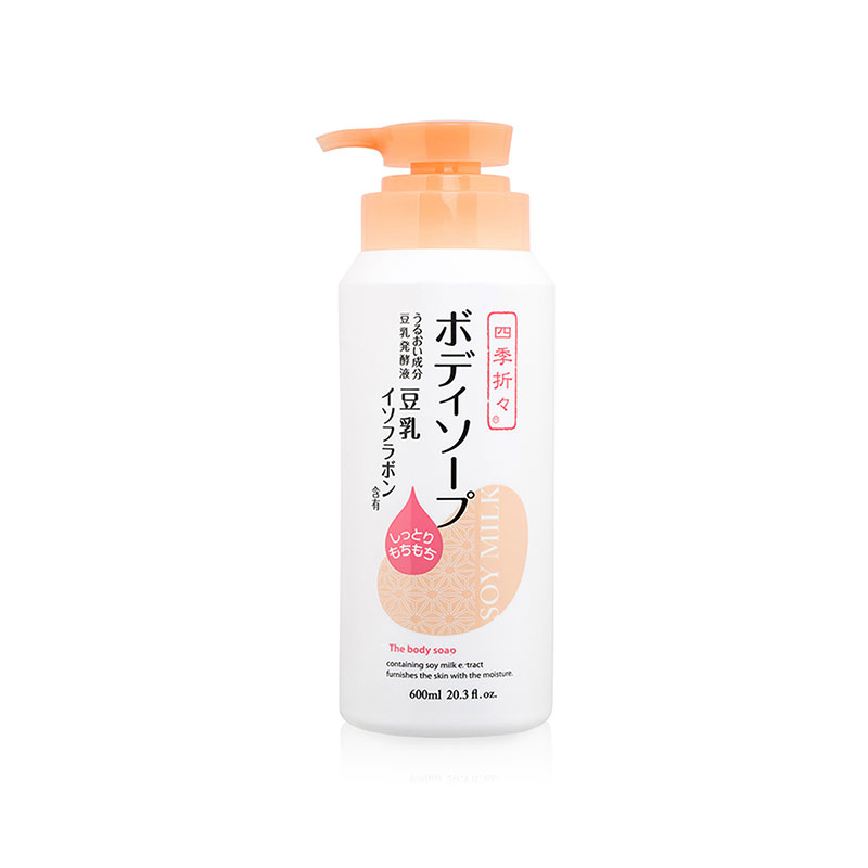 Sữa tắm Nhật Bản tinh chất đậu nành Shikioriori 600ml  (Dưỡng ẩm, chống lão hóa)