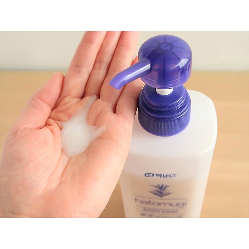 Sữa tắm dưỡng ẩm và làm sáng da Nhật Bản Hatomugi S Select 600ml thương hiệu 