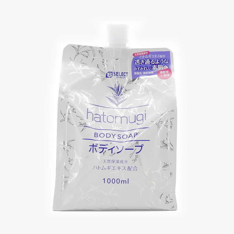 Sữa tắm dưỡng ẩm và làm sáng da Nhật Bản Hatomugi S Select 1000ml (refill)