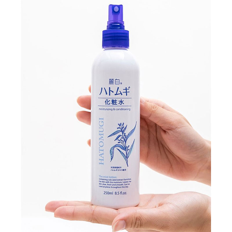Xịt khoáng dưỡng ẩm Nhật Bản Reihaku Hatomugi 250ml  thương hiệu KUMANO YUSHI