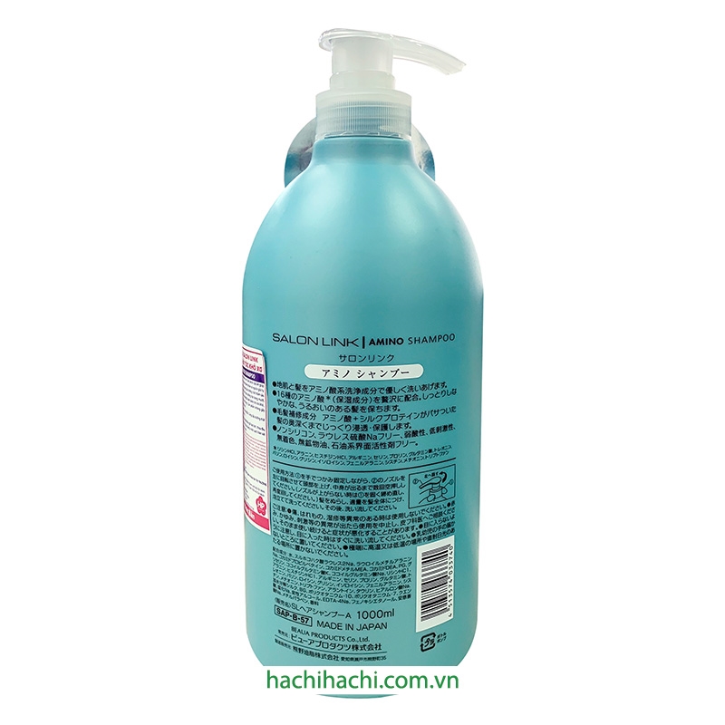 Dầu gội phục hồi tóc khô xơ Salon Link Amino 1L thương hiệu KUMANO YUSHI
