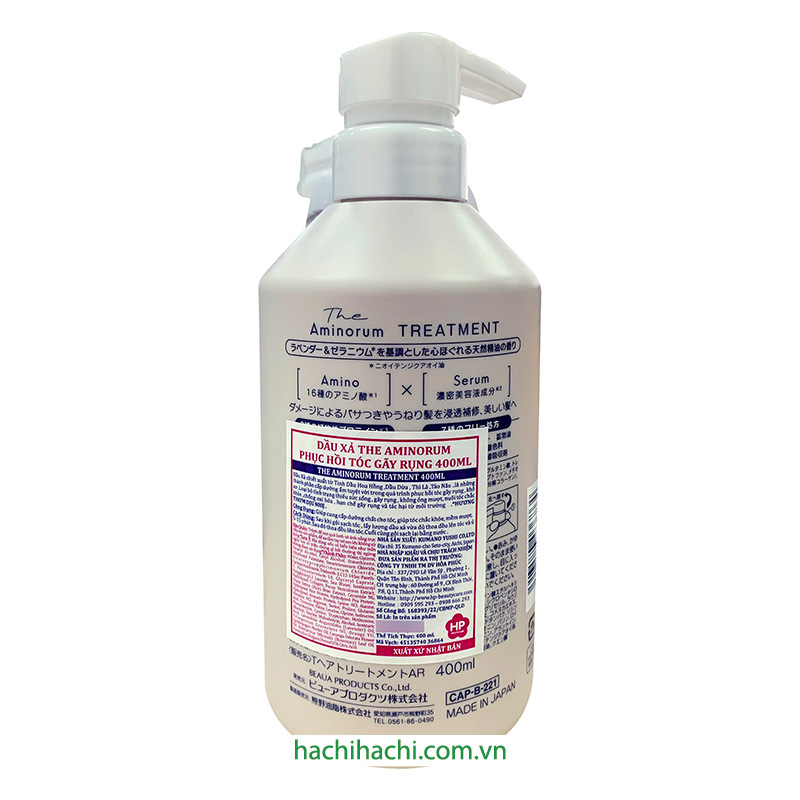 Dầu xả phục hồi tóc gãy rụng Nhật Bản The Aminorum 400ml thương hiệu KUMANO YUSHI