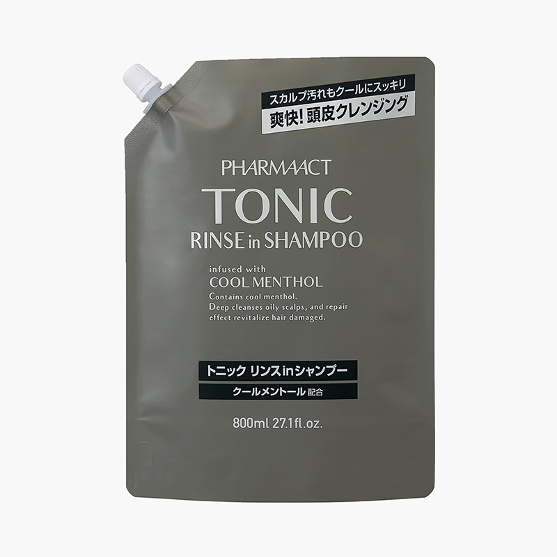 Dầu gội xả dành cho nam Nhật Bản Pharmaact cool tonic rinse in shampoo 800ml