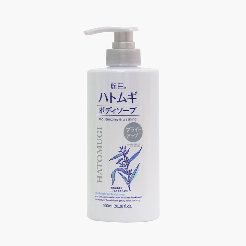 Sữa tắm Hatomugi Nhật Bản cấp ẩm giúp dưỡng trắng sáng da Reihaku 600ml
