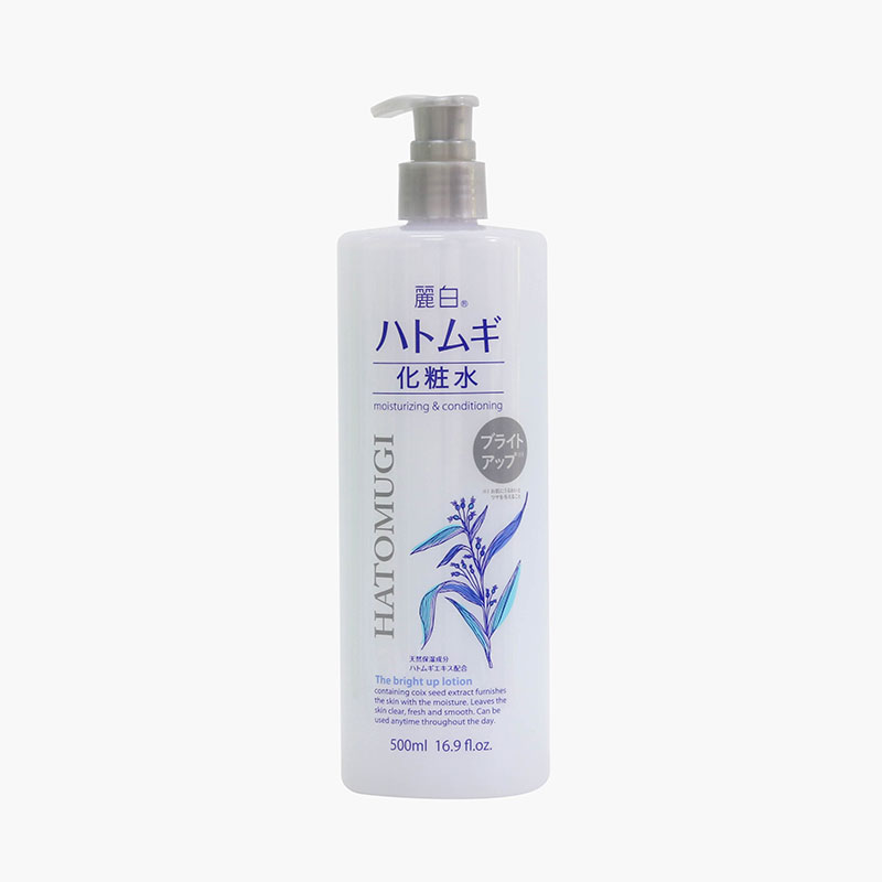 Nước hoa hồng cấp ẩm giúp dưỡng trắng sáng da Nhật Bản Hatomugi Reihaku 500ml
