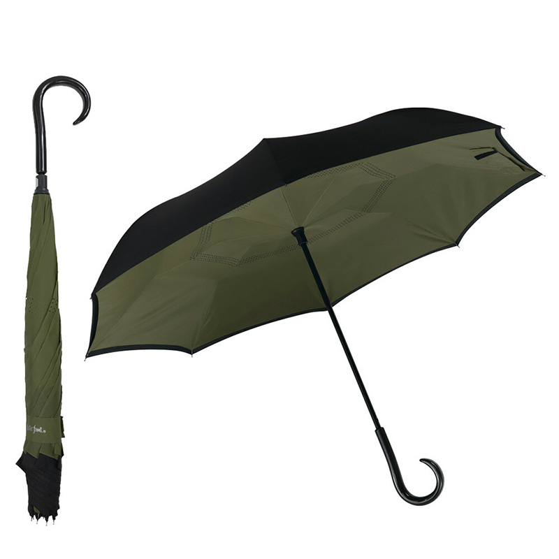 Cây dù gấp ngược Waterfront 60cm (Nhiều mẫu)-Giao mẫu ngẫu nhiên thương hiệu SHUS SELEC