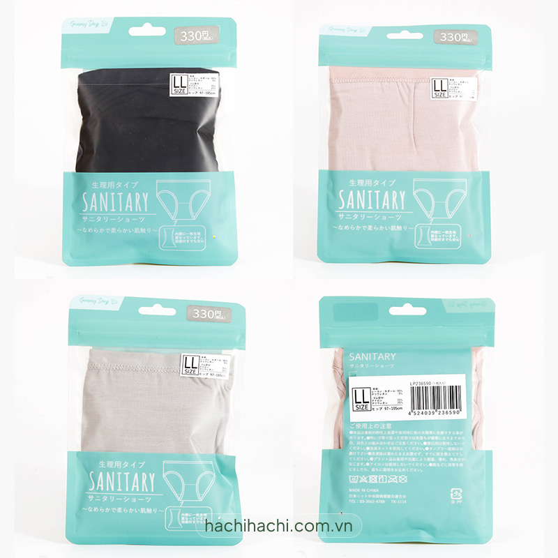 Quần lót nữ cao cấp đáy 2 lớp cố định băng vệ sinh màu trơn size LL (Nhiều mẫu)-Giao mẫu ngẫu nhiên thương hiệu 