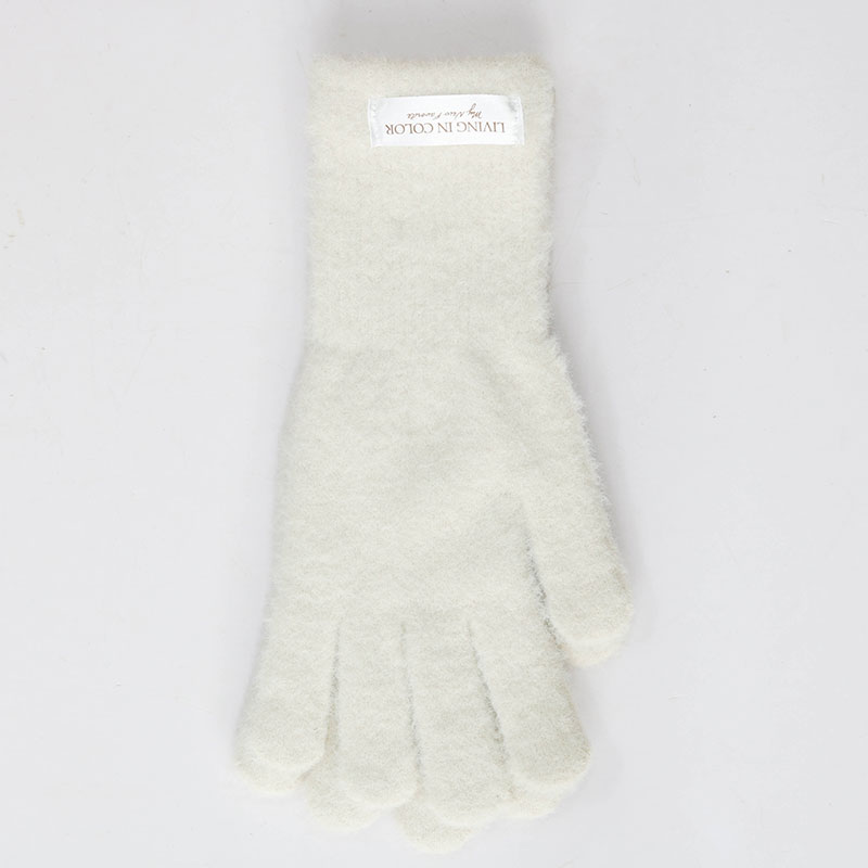 Bao tay, găng tay lông mềm dùng được màn hình cảm ứng Free Size (Ivory) thương hiệu KARINPIA